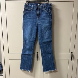 Old Navy Women's Straight Leg Jeans in Deep Blue